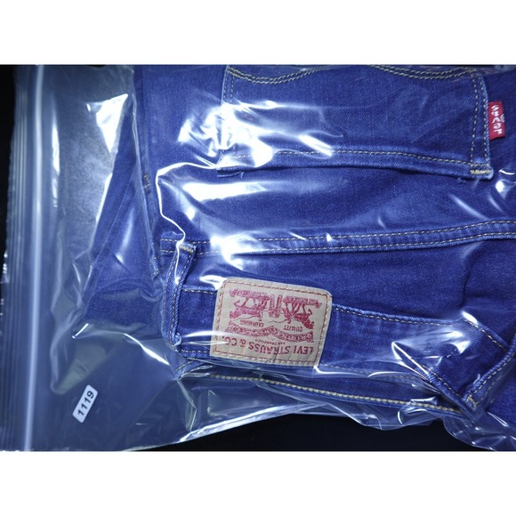 Levi's 721 Womens Jeans Size 31 31x29 Blue Denim High Rise Skinny Stretch - Picture 16 of 16